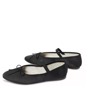 Loeffler Randal Leonie satin ballet slipper flat